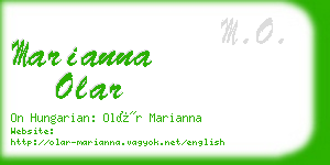 marianna olar business card